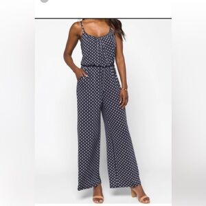 Kaileigh Adalia Knit Navy Jumpsuit Stitch Fix size Small NEW